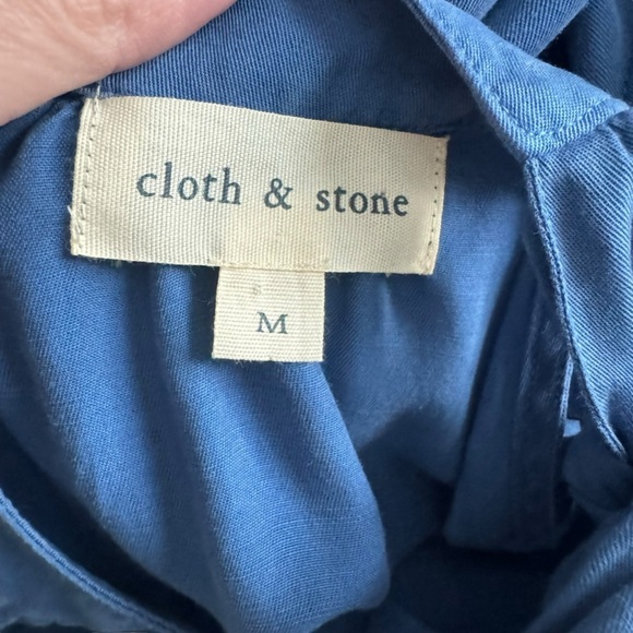 Cloth & Stone - High Neck Side Tie Wide Leg Jumpsuit Sz M - Picture 8 of 10